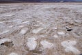 Close up of Salt Flat in Badwater Basin inÃÂ Death Valley National Park (One of hottest places in the world), California , USA. Royalty Free Stock Photo